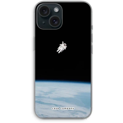 Afbeelding van Case Company® hoesje geschikt voor iPhone 15 Alone in Space Soft Cover Telefoonhoesje Bescherming aan alle Kanten en Schermrand