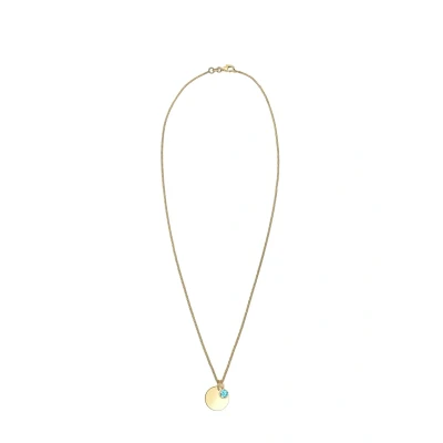 Afbeelding van Elli Birthstone November Ketting, Dames, Maat: 45, Türkis