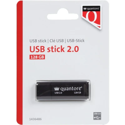 Afbeelding van USB stick 128GB 2.0 zwart