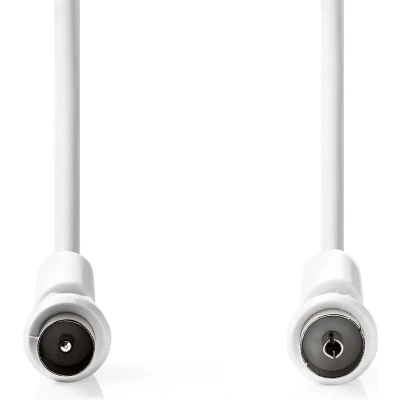Afbeelding van Nedis Csgb40010Wt20 Coaxkabel 100 Db Iec (Coax) Male Female 2,0 M Wit