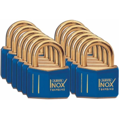 Image de BRADY 051355 cadenas en laiton inoxydable bleu avec anse de 21 mm (12 pièces)