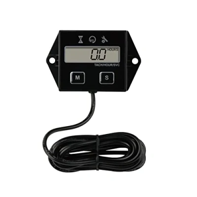 Afbeelding van YOOREAL Compteur horaire numérique, Scooter,Tondeuse à gazon Dirt Bike Tracteur Générateur Compresseur d&#039;air Marine Moto Souffleuse neige Nettoyeur haute pression