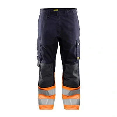 Afbeelding van Blaklader Multinorm inherent werkbroek 1489 1513 Marineblauw/Oranje C56