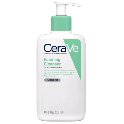 Afbeelding van CeraVe Schuimende Cleanser met Niacinamide voor Normale tot Vettige Huid 236 ml