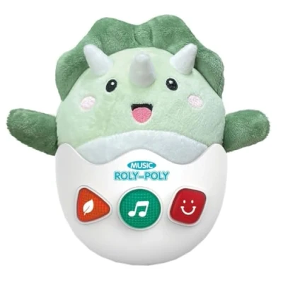 Afbeelding van Muzikale Knuffel 22 cm Dinosaurus