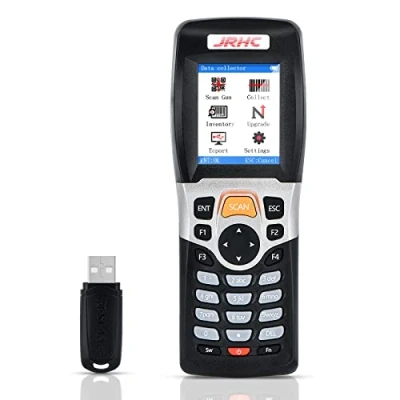 Afbeelding van JRHC 1D Barcode Scanner Inventarisscanner en Collector Draadloze 2.4G 2.2 Inch LCD Scherm