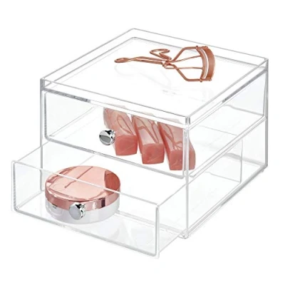 Afbeelding van iDesign Drawers met 2 Laden Kunststof Transparant