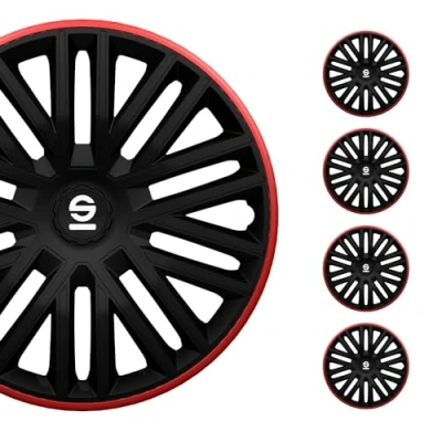Image de Sparco Corsa Bergamo 16 Noir / rouge Enjoliveur