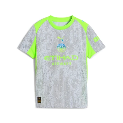 Image de PUMA Maillot Third 25/26 Manchester City Enfant et Adolescent, Vêtements, Cool Weather/Pro Vert, 7 8Y