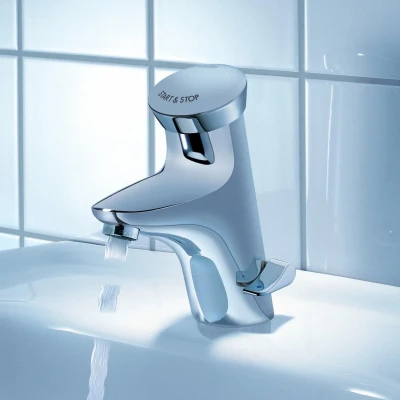 Afbeelding van Grohe Eurodisc SE wastafelkraan tiptoets chroom 36233000