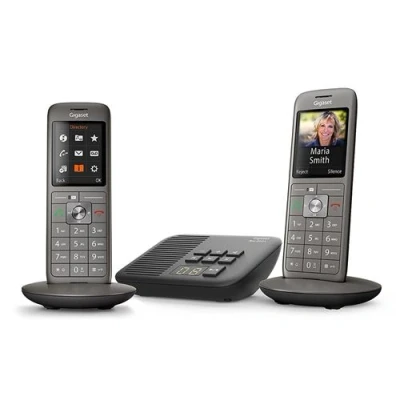 Image de Téléphone fixe sans fil Gigaset CL660A Duo Anthracite
