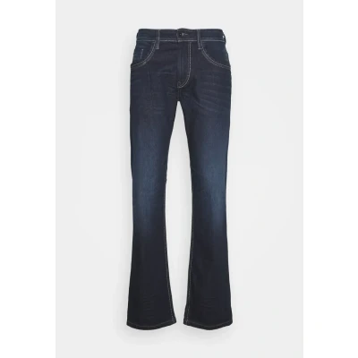 Afbeelding van TOM Tailor Marvin Straight leg jeans, Heren, Maat: 30x34, Dark stone/wash denim