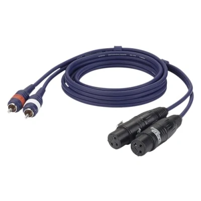 Afbeelding van Dap FL25 2x XLR Female Tulp Male 3 Meter