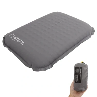 Afbeelding van ATEPA Opblaasbaar zitkussen voor buiten, camping, stadion, ultralicht, zelfopblazend, waterdicht, outdoor, kajak, draagbare stoel, vissersboot