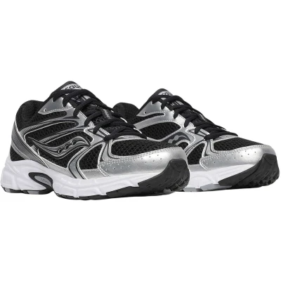 Afbeelding van Saucony RIDE Millennium Sneakers laag, Dames, Maat: 38, Black/silver Imitatieleer/ textiel