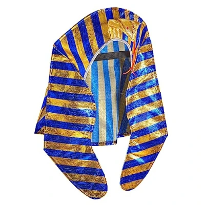 Afbeelding van Widmann 10678 Farao hoed, hoofdsieraad, Egyptisch, themafeest, carnaval, heren, meerkleurig, één maat