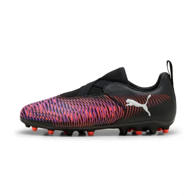 Afbeelding van FUTURE 8 MATCH MG voetbalschoenen zonder veters, Zwart/Rood/Wit, Maat 38 PUMA
