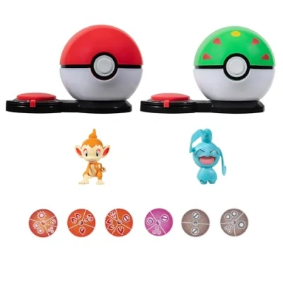 Afbeelding van Boti Surprise Attack Game Speelset Chimchar Poke Ball Vs Wynaut Friend