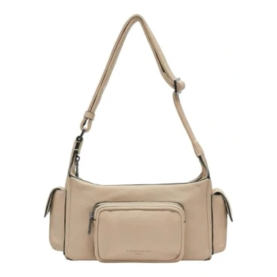 Afbeelding van LIEBESKIND BERLIN Leren Schoudertas Lila Sheep Natural Crossbody Sandcastle Beige