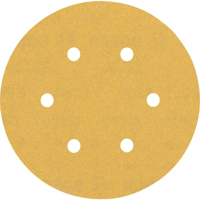 Image de BOSCH 2608900922 Feuille abrasive Expert C470 Best for Wood and Paint, diamètre 150 mm, grain 180, 6 trous (50 pcs)