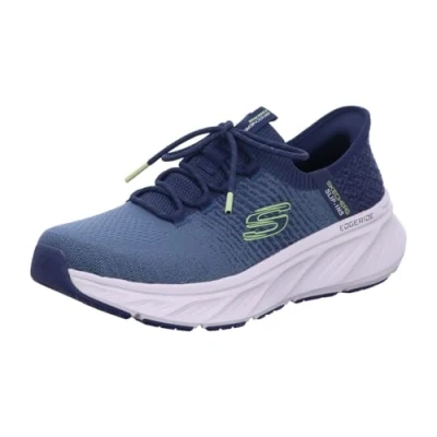 Afbeelding van Skechers Edgeride Sneakers laag navy/lime, Heren, Maat: 41, Navy/lime Textiel