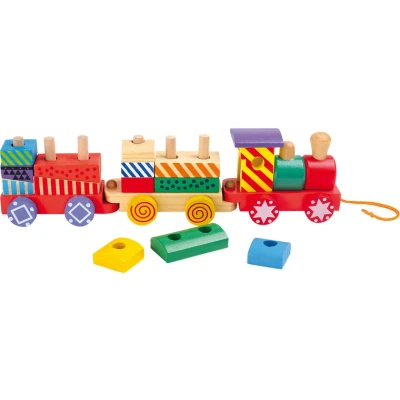 Afbeelding van Small Foot Trekfiguur Houten Trein Vormen &amp; kleuren