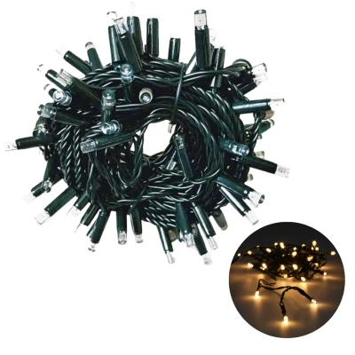 Afbeelding van Cheqo® Koppelbare Kerstboomverlichting Kerstlampjes LED Verlichting Kerstverlichting 100 7.5m Extra Warm Wit