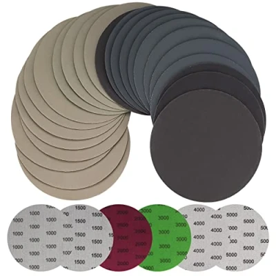 Afbeelding van Schuurpapierset, 30 stuks, 125 mm, ronde schuurschijven, nat droog vlakschuurmachine, pads schuurpapier voor metaal en hout, korrel 1000/1500/2000/3000/4000/5000