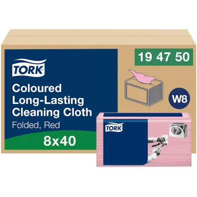 Afbeelding van Reiningingsdoek Tork Long Lasting W8 multifunctioneel diverse kleuren 194750