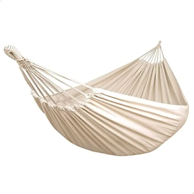 Afbeelding van AKTIVE 63012, hangmat voor tuin en camping, stoffen hangmatten, campinghangmatten, afmetingen 220 x 162 cm, maximaal gewicht 200 kg, inhoud 1 persoon, hangmatten