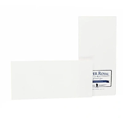 Afbeelding van Rössler Paper Royal 2051831009 enkelvoudige kaarten geribbeld, wit, 20 stuks