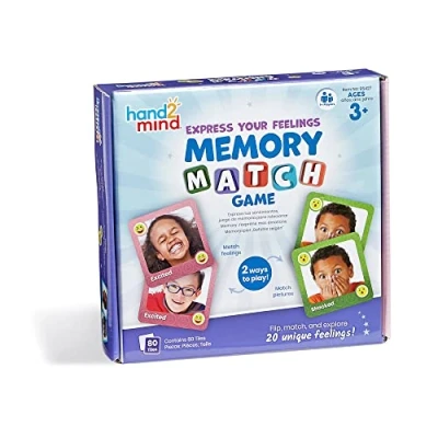 Afbeelding van Learning Resources Memory I Express, 80 kaarten associatie vanaf 3 jaar, sociaal emotionele leeractiviteiten, speltherapie voor kinderen, 95427