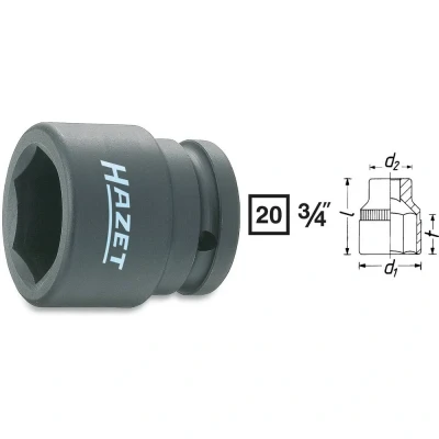 Afbeelding van HAZET 1000S 27 Kracht dopsleutelinzet 3/4 (20 mm)