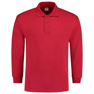 Afbeelding van Tricorp Polosweater Casual Rood Maat XL