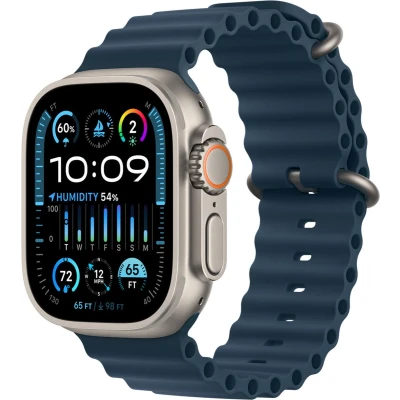 Afbeelding van Smart Devices: Apple MT633ZM/A slimme draagbare accessoire Band Blauw Fluorelastomeer, Titanium