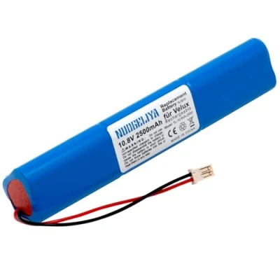 Afbeelding van Reservebatterij compatibel met Velux zonnevenster en rolluiken 10,8 V 2500 mAh NiMH kabel stekker