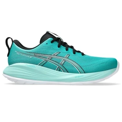 Afbeelding van Asics GEL Cumulus 27 Hardloopschoenen voor op de weg, Heren, Maat: 41.5, Wave teal/illuminate mint Schoenen
