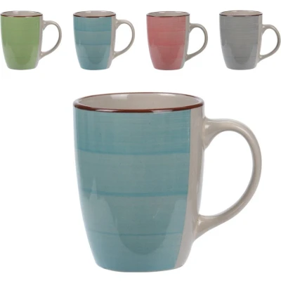 Afbeelding van Excellent Houseware Koffiekopjes 4 stuks multi kleur 270 ml