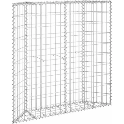 Afbeelding van Gabion plantenbak trapezium 100x20x100 cm gegalvaniseerd staal