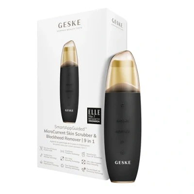Afbeelding van GESKE SmartAppGuided™ MicroCurrent Skin Scrubber &amp; Blackhead Remover 9 in 1 Tools huidverzorging Gezichtsreiniging Anti aging en reiniging Professionele facelift Mee eter verwijderaar
