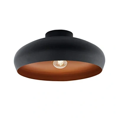 Afbeelding van EGLO Mogano Plafondlamp Ø 40 cm Zwart/Koper