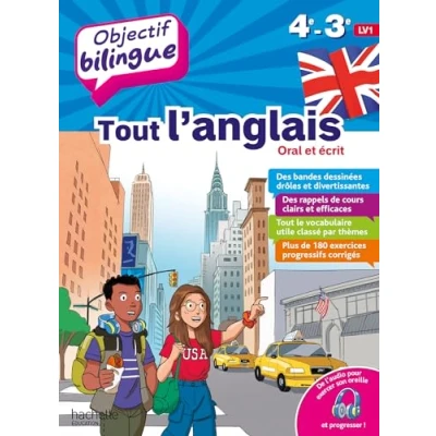 Afbeelding van OBJECTIF BILINGUE TOUT L&#039;ANGLAIS ORAL ET ECRIT 4E 3E