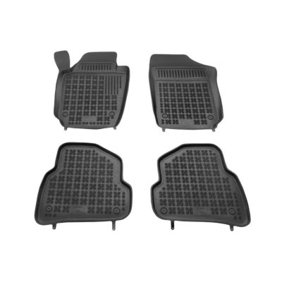 Afbeelding van REZAW PLAST 200110 Vloermatset Rubber voor en achter 4 Zwart Op maat gemaakt VOLKSWAGEN: Polo V Hatchback