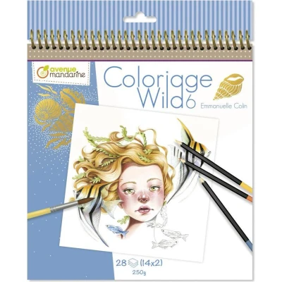 Afbeelding van Coloriage Wild 6 Emmanuelle Colin Kleurboek voor volwassenen