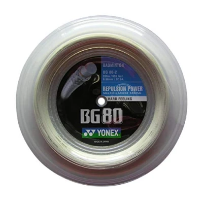 Afbeelding van Yonex BG80 badmintonsnaar geel 200m