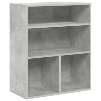 Image de vidaXL Bibliothèque gris béton 60x30x71,5 cm bois d&#039;ingénierie860313