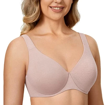 Afbeelding van DELIMIRA AISILIN Dames Plus Size Naadloze Minimizer BH, Cameo Heather