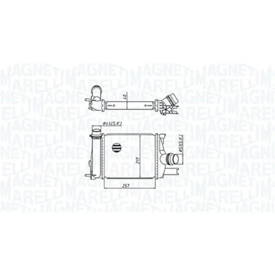 Afbeelding van Magneti Marelli Interkoeler 351319205390
