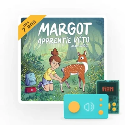 Afbeelding van Livre audio interactif Lunii pour Ma Fabrique à Histoires Margot apprentie véto Franstalige Versie