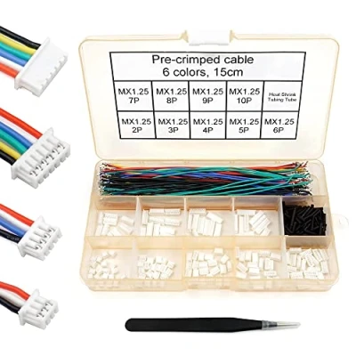 Afbeelding van elechawk 1,25 mm pitch connectoren en voorgekrompen kabels voor Pixhawk APM2.6 Runcam siliconen camera 15 cm